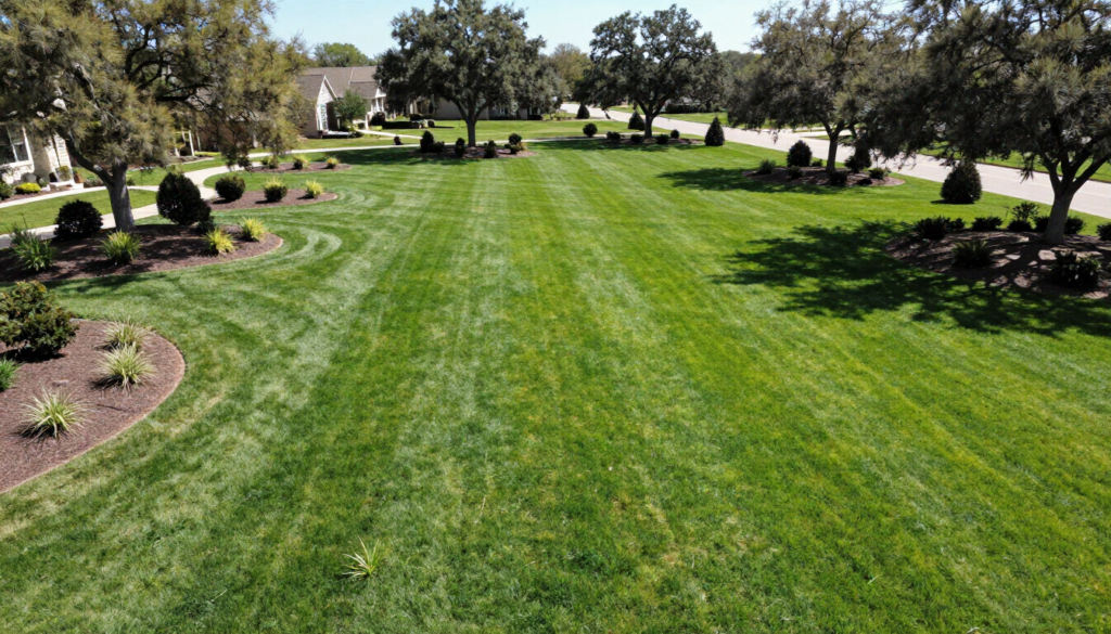 The best time to fertilize lawn.